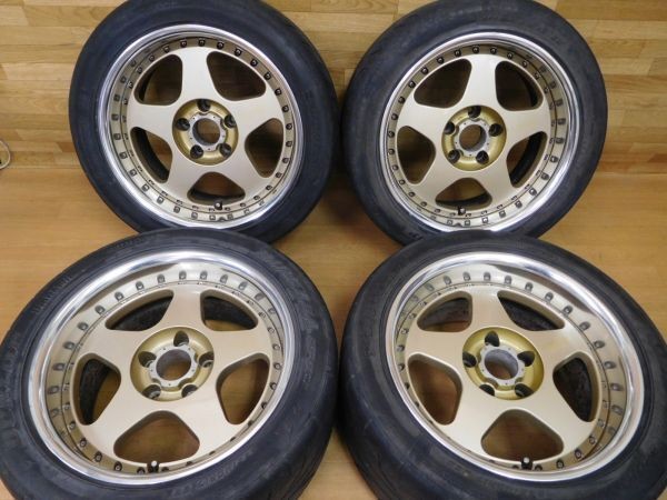 JDM 15-721Deep Rim Rare KOENIG 17in 9.5J+2 8.5J+2 for lowered cars El No Tires
