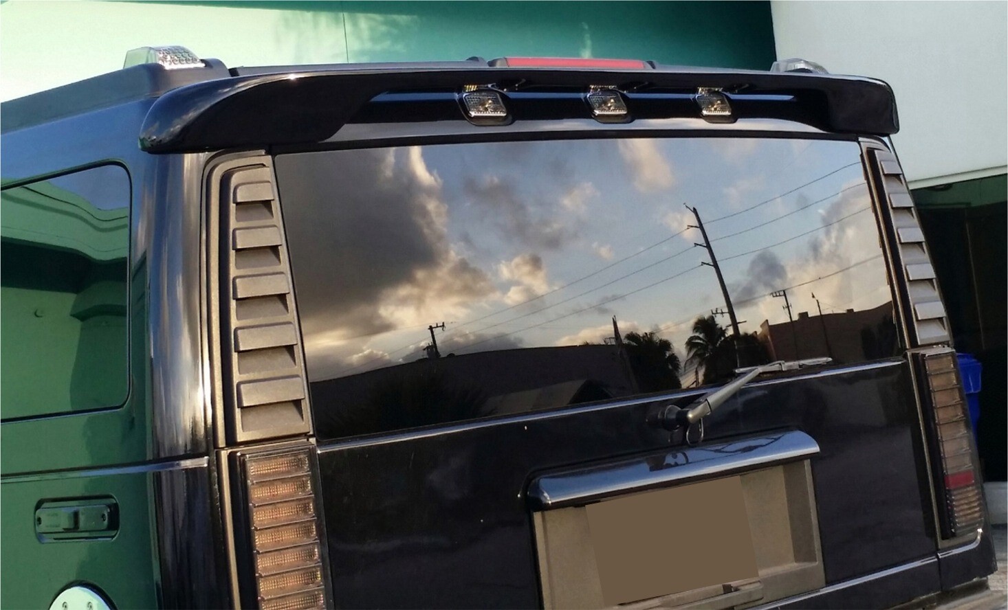 2003-09 Hummer H2 rear Top  Sport Wing Spoiler FRP  NEW Made in USA