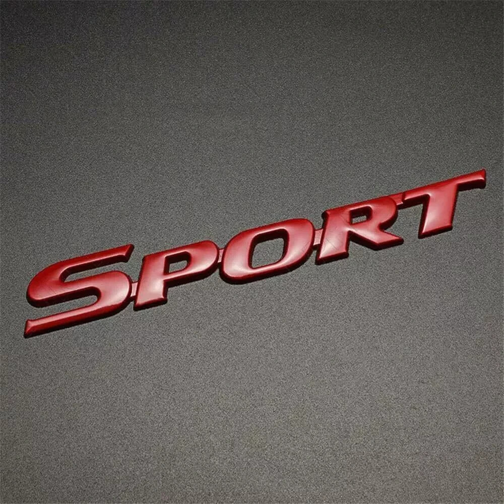 3D Metal Sport Logo Emblem Badge Sticker Car Trunk Tailgate Decal Accessories