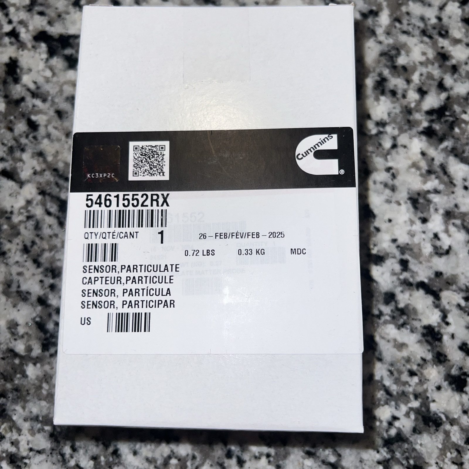 Cummins 5461552RX Particulate Sensor (Genuine) Cummins 5461552RX Particulate Sensor (Genuine)