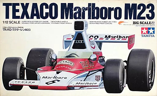 Tamiya 1/12 Texaco Marlboro McLaren M23 1974 BS1216 Big Scale F1 Model Kit Japan