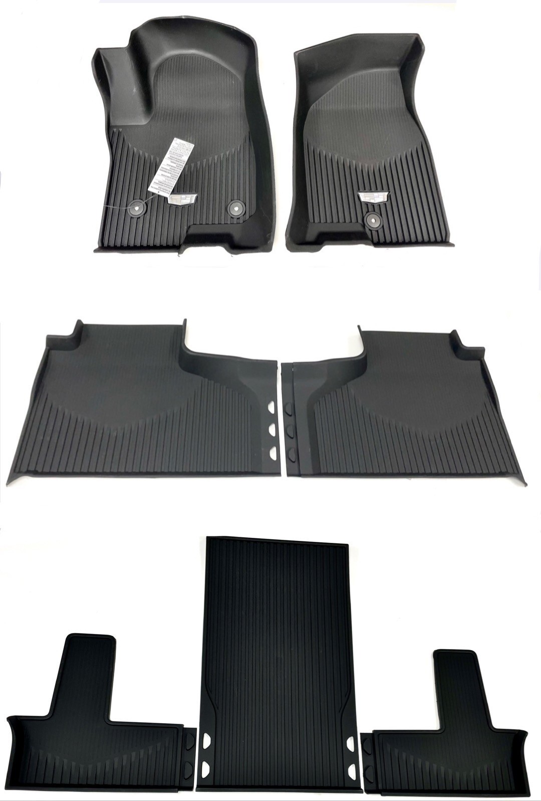 2021-2027 Cadillac Escalade Front 2nd 3rd Row Premium Floor Liners Black OEM GM