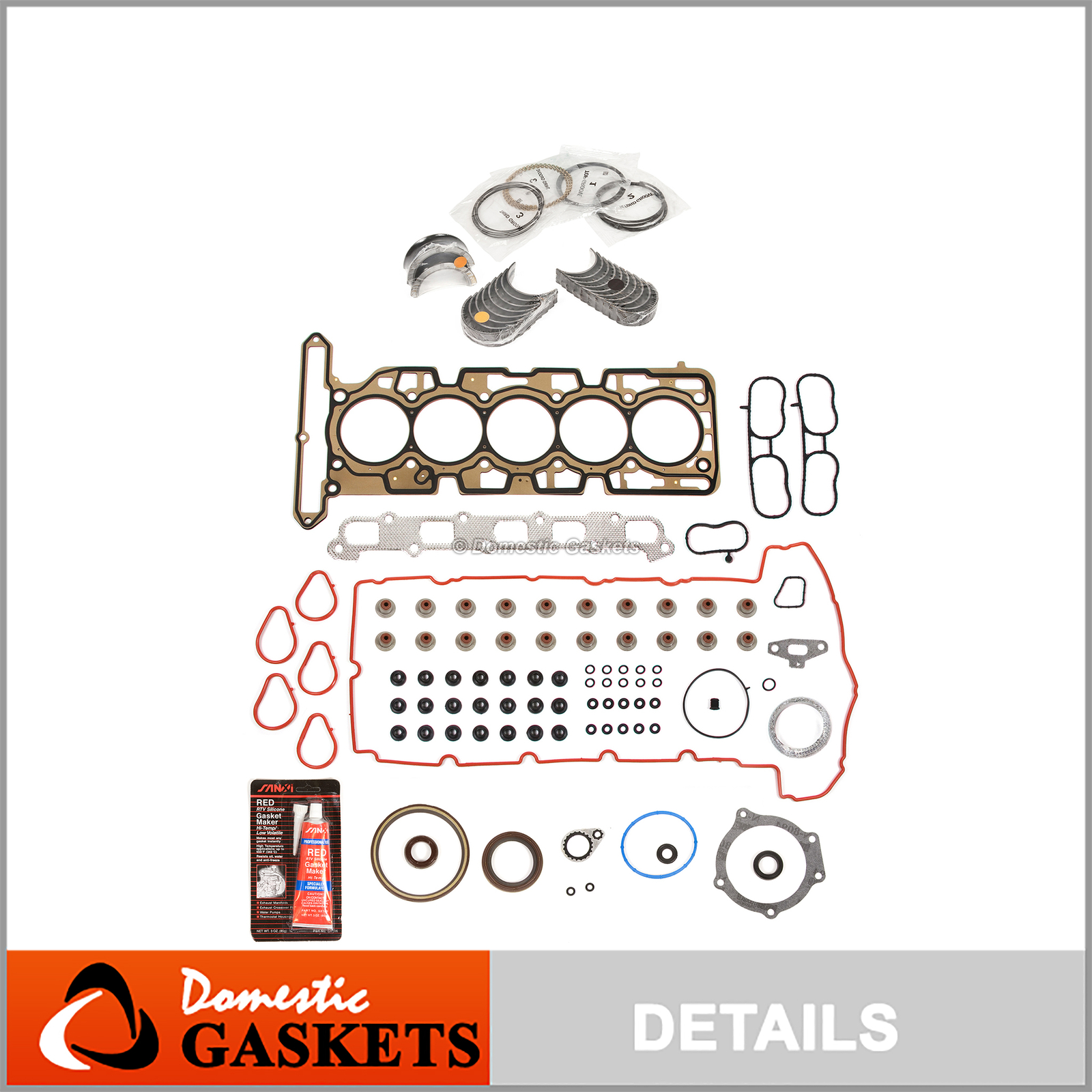 Engine Re-Ring Kit Fit 07-12 GMC Hummer Chevrolet Colorado 3.7L