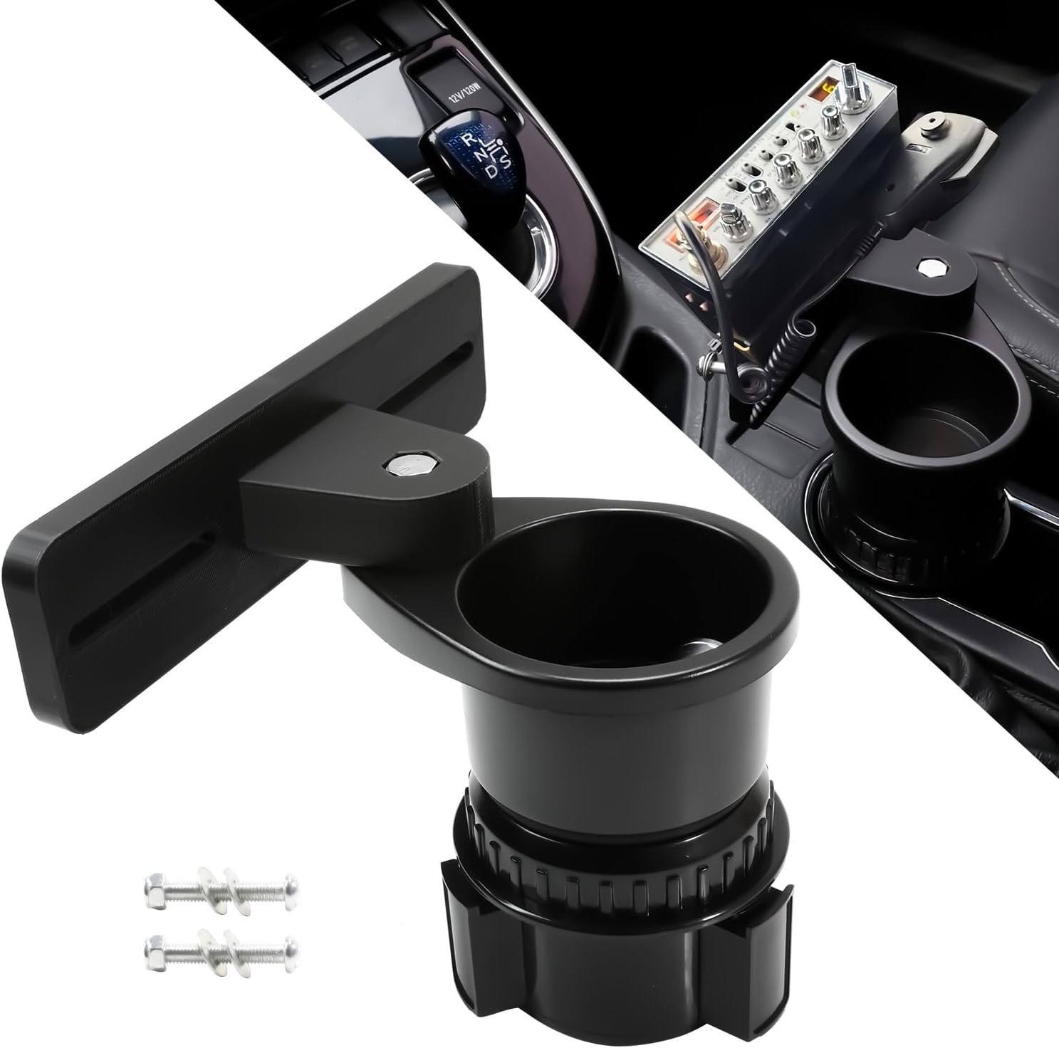 Upgrade Cup Holder Radio Mount, CB Radio Mounting Brackets Drinks Cup Holder 1PC Upgrade Cup Holder Radio Mount, CB Radio Mounting Brackets Drinks Cup Holder 1PC