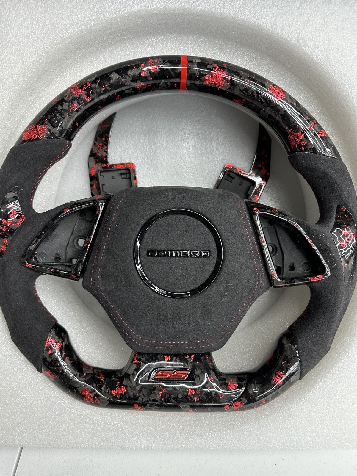 Custom Forged Carbon Fiber Steering Wheel For Camaro 2016-2024 Custom Forged Carbon Fiber Steering Wheel For Camaro 2016-2024