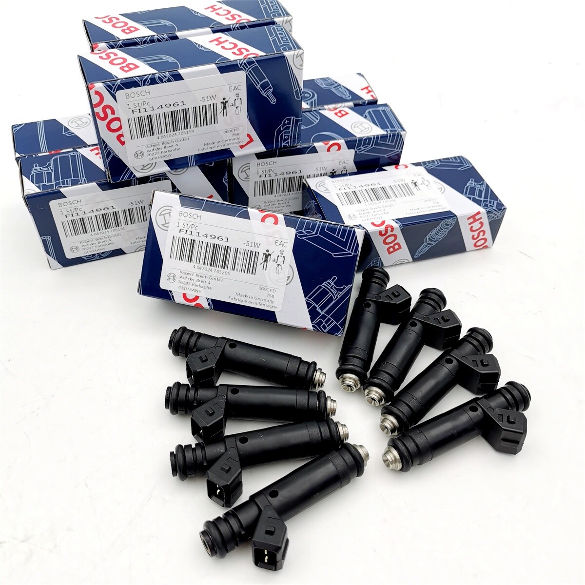 8x FI114961 Fuel Injectors For Siemens Deka EV1 60LB BMW VW Ford Dodge Toyota