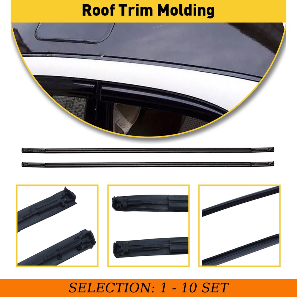 2-20X Exterior Roof Sealing Trim Molding Left&Right For Toyota Corolla 2009-2013