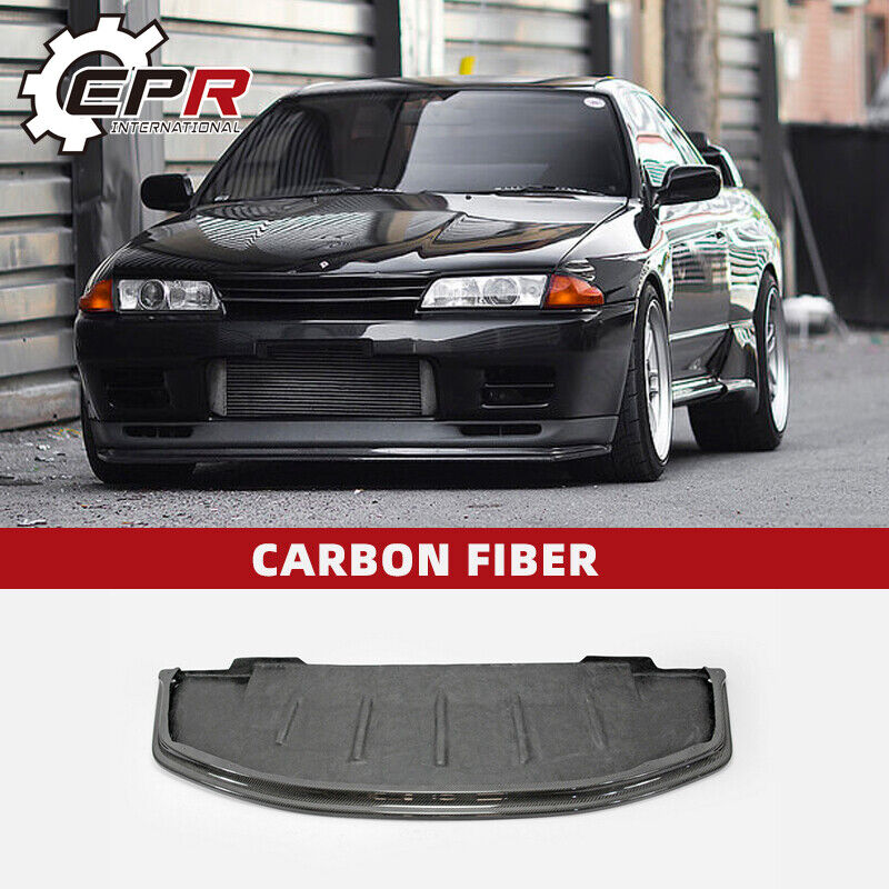 For Nissan R32 GTR AB Style Carbon Fiber Front Bumper Lip Exterior bodykits