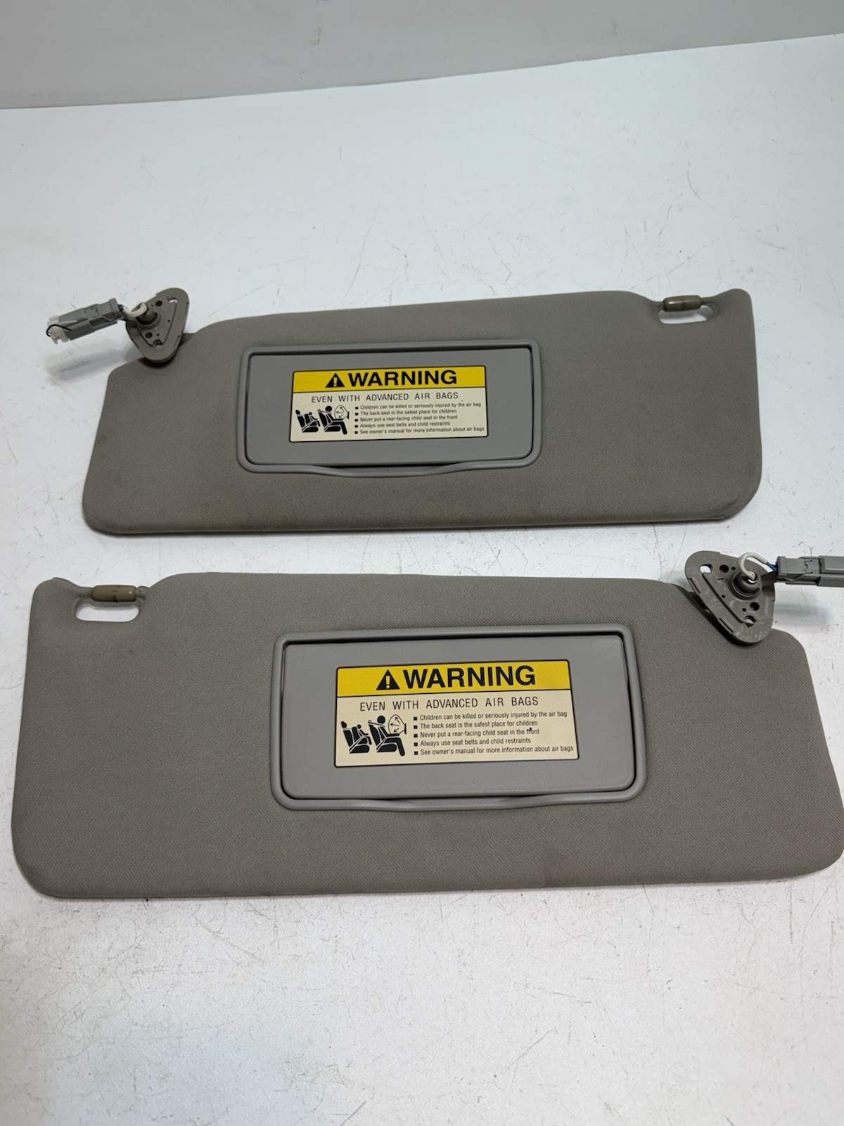 2007-2012 Acura MDX Left/Right Sun Visor Set Driver Passenger Gray OEM