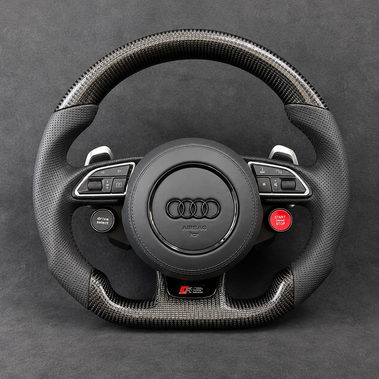 Audi rs carbon fiber steering wheel Audi rs carbon fiber steering wheel