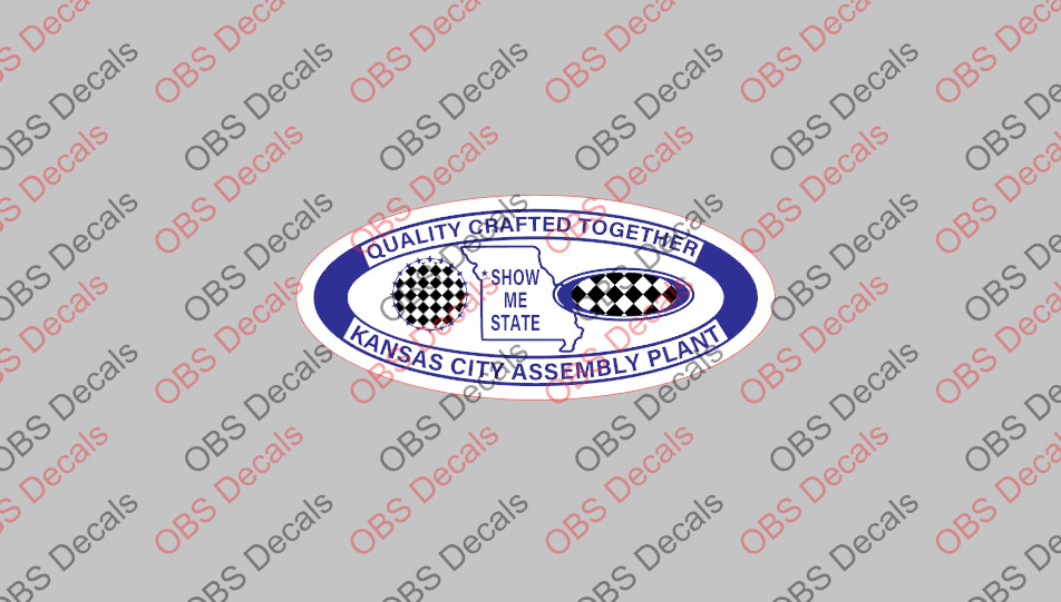 1980-96 Kansas City Assembly Plant Decal OBS Fits Bronco or Truck