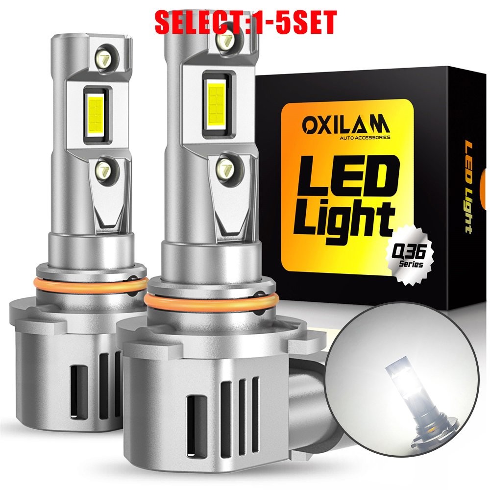 9006 HB4 White LED Headlight Bulbs High Low Beam 100W 6500K Bright CANBUS 2-10X