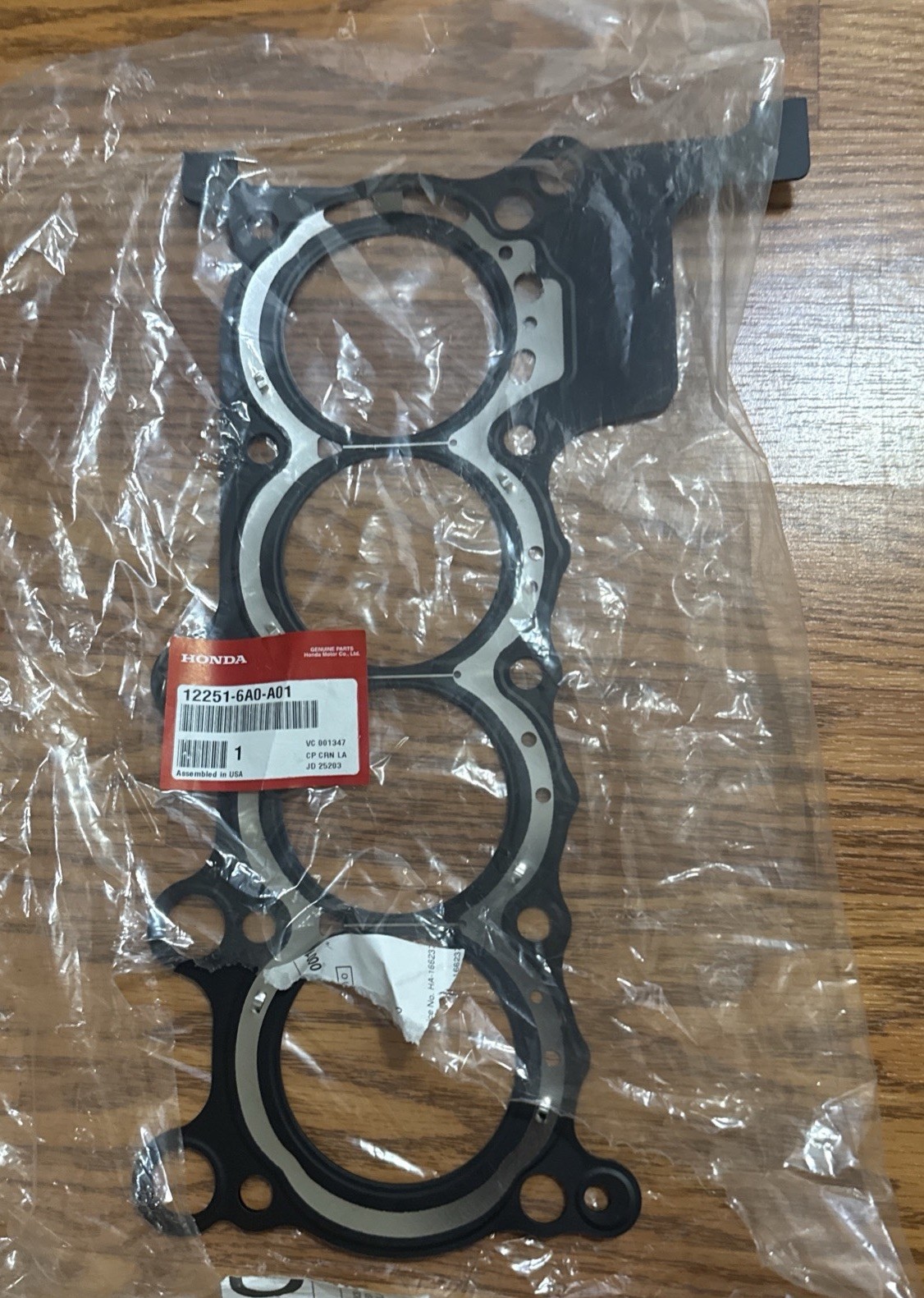 Genuine Honda 12251-6A0-A01 Cylinder Head Gasket 1.5L I4 Turbo