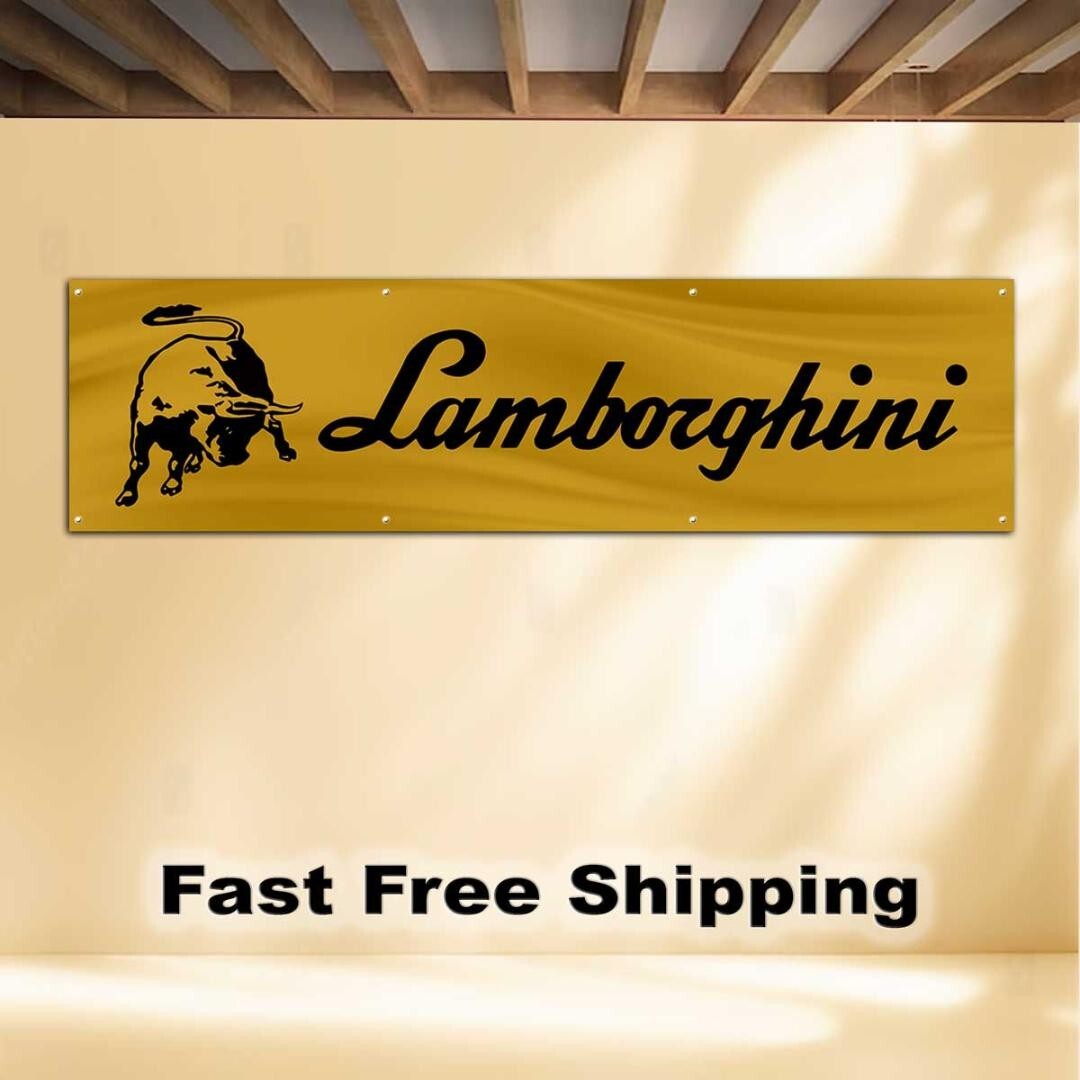 Lamborghini 2'X8' BANNER FLAG