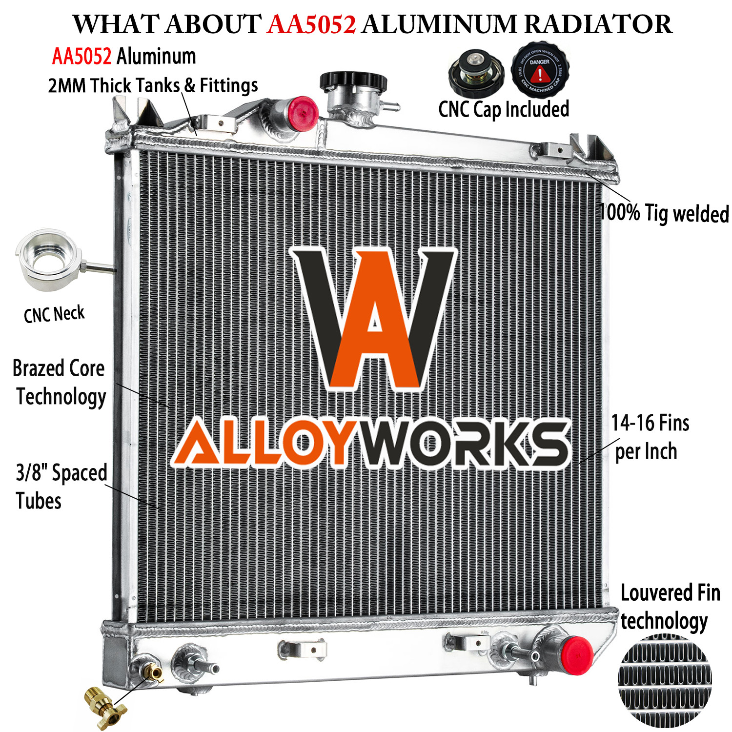 981 2 Rows Aluminum Radiator For 1987-1991 90 Dodge Dakota 2.2L 2.5L 3.9L.