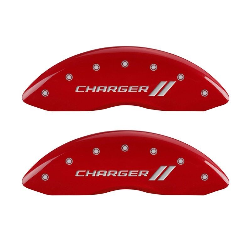 MGP 4-Piece Caliper Covers for Dodge Challenger & Charger – Red Finish
