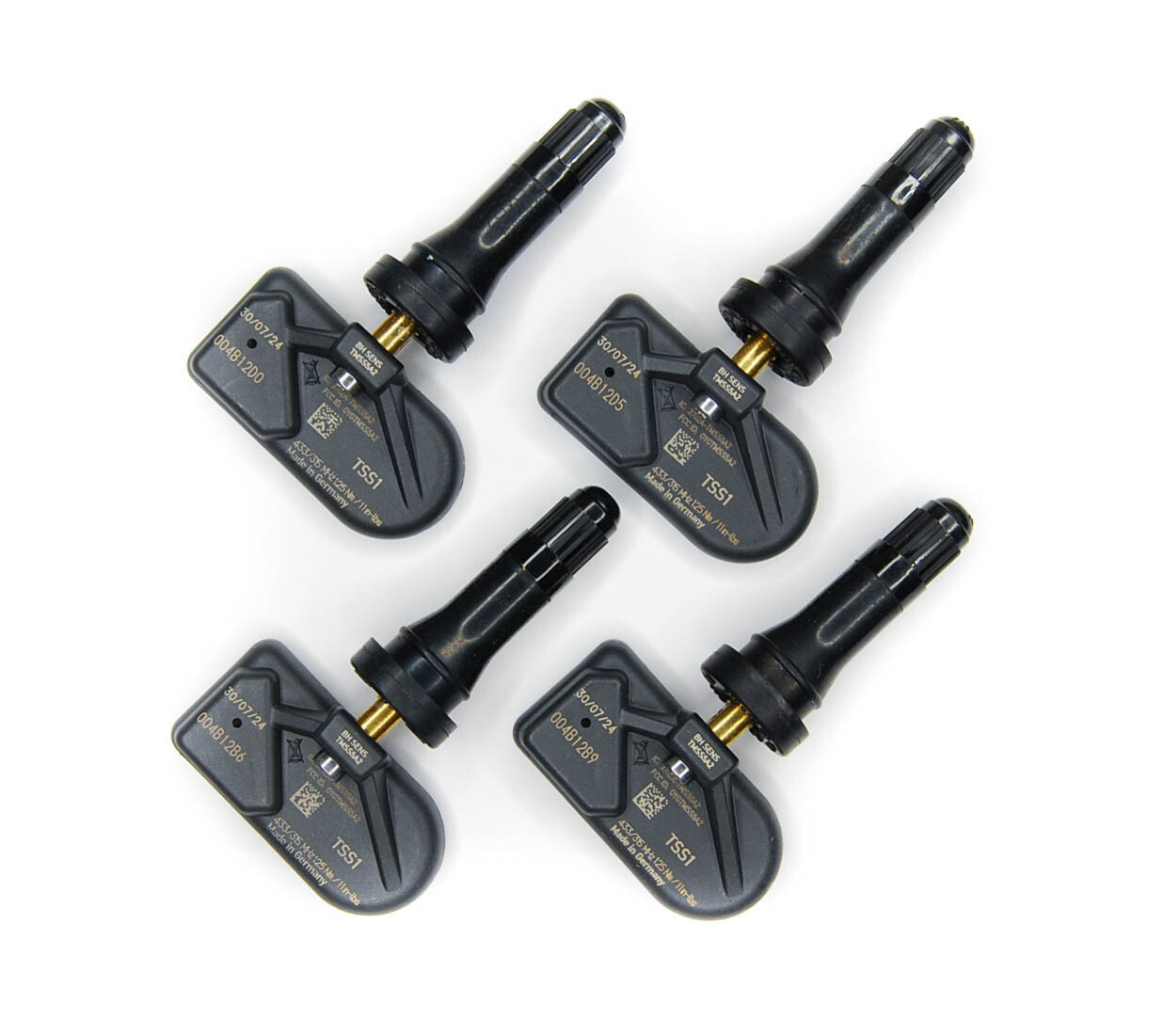New 315mhz TPMS Set Rubber Valve Stem Fits 2024 2025 Toyota Land Cruiser