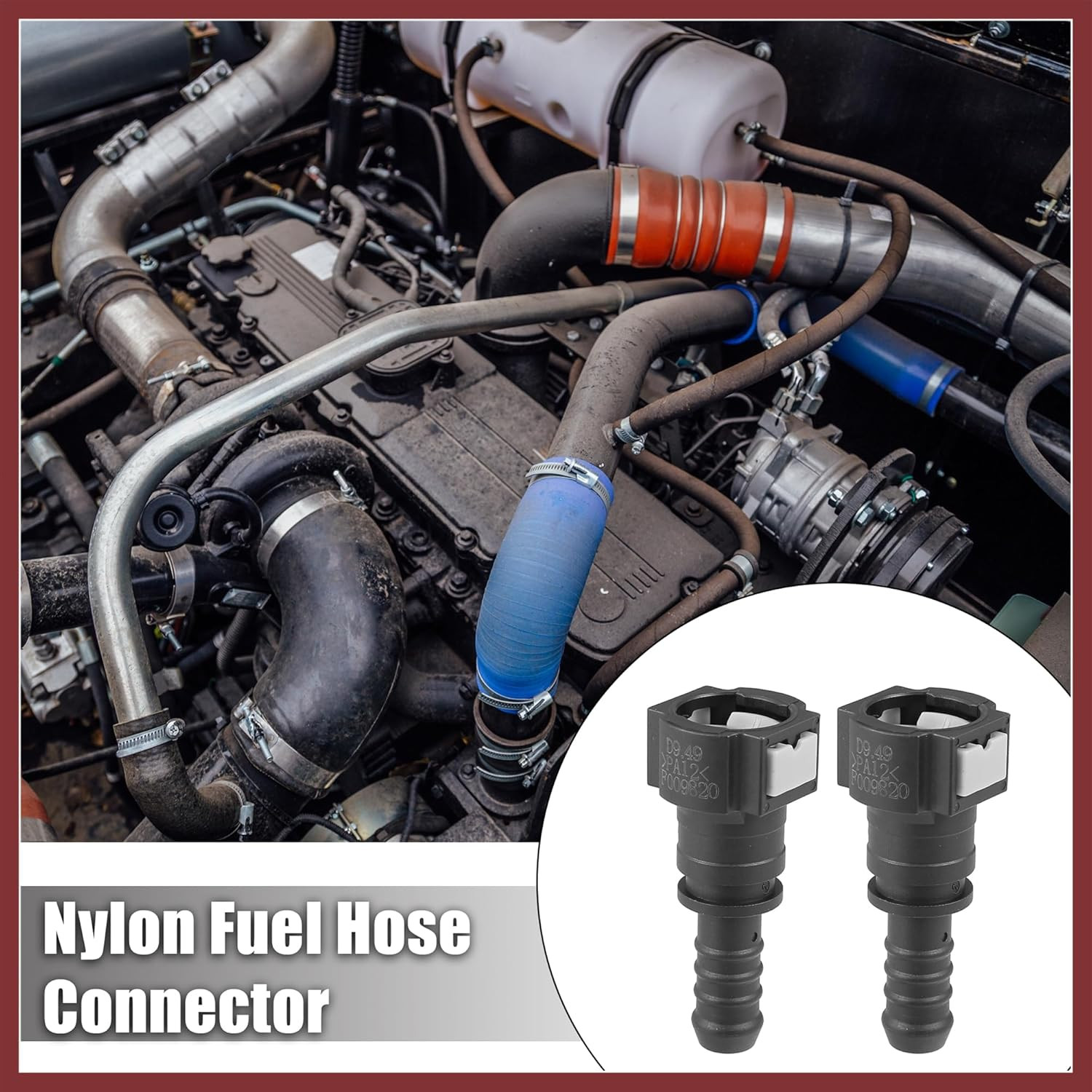 Universa Pack(2) 3/8 to 3/8 Fuel Line Quick Connect Straight Push-On Single Barb Universa Pack(2) 3/8 to 3/8 Fuel Line Quick Connect Straight Push-On Single Barb