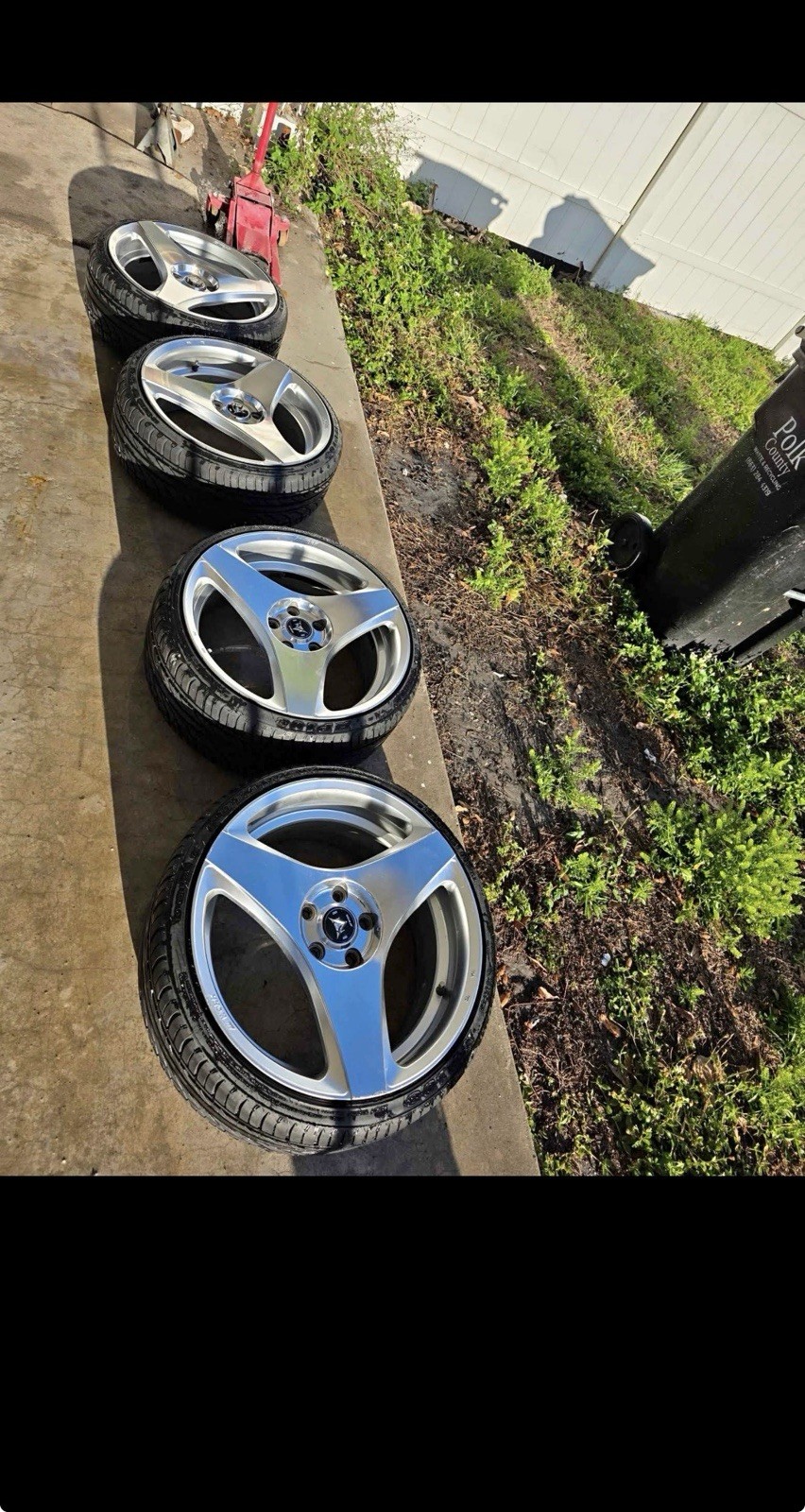 Rare WORK Ryver S003H Tri-Spoke Wheels – 19x8.5 +38 Squared – 5x114.3 Rare WORK Ryver S003H Tri-Spoke Wheels – 19x8.5 +38 Squared – 5x114.3