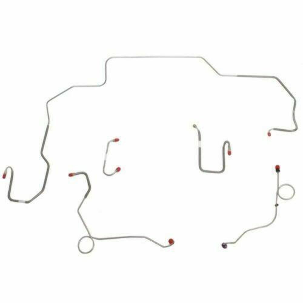 Front Brake Line Kit Power Disc Brakes Steel for 1968-70 Dodge Coronet RKT6809OM