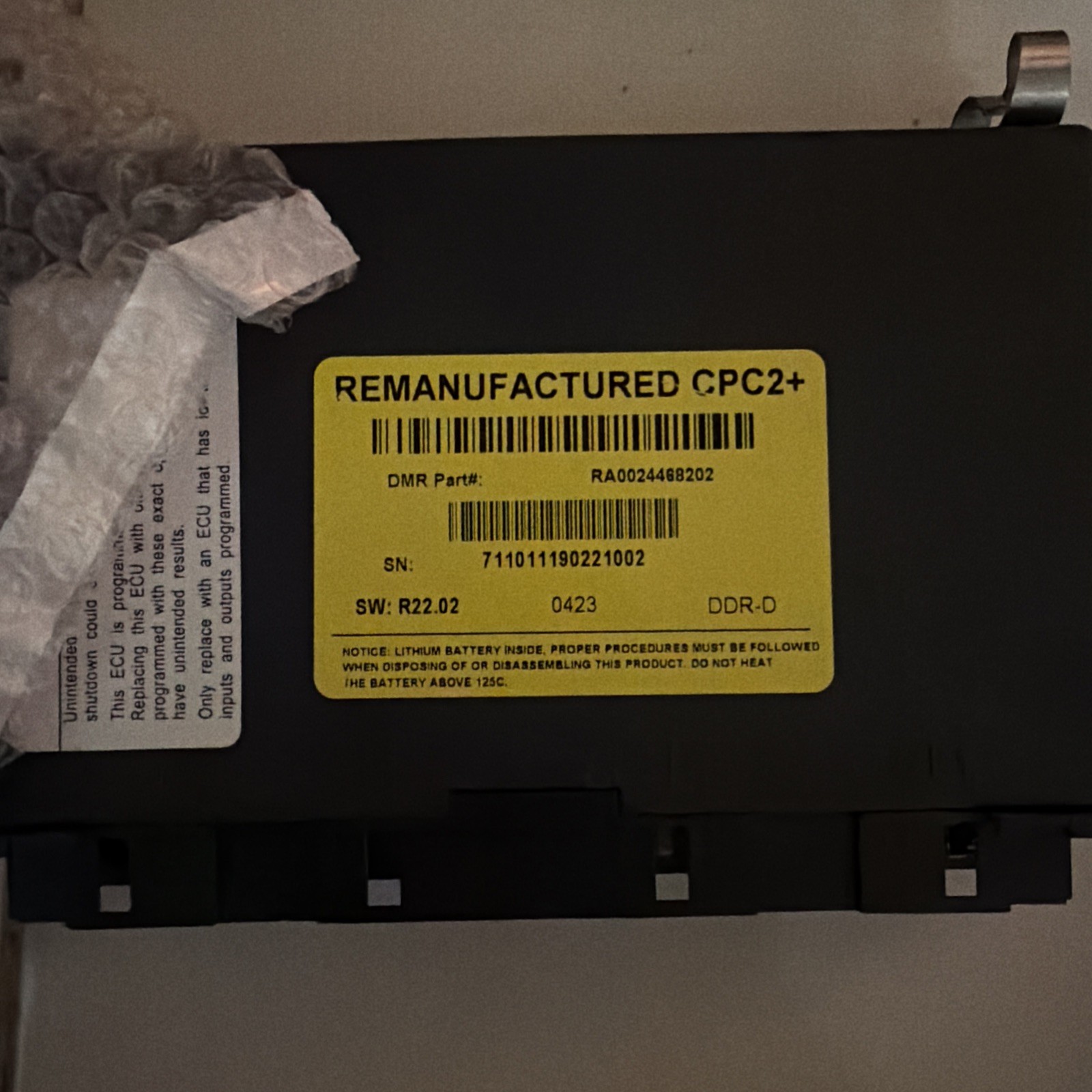 Freightliner CPC2+ Part RA0024468202 Detroit Original Remanufactured