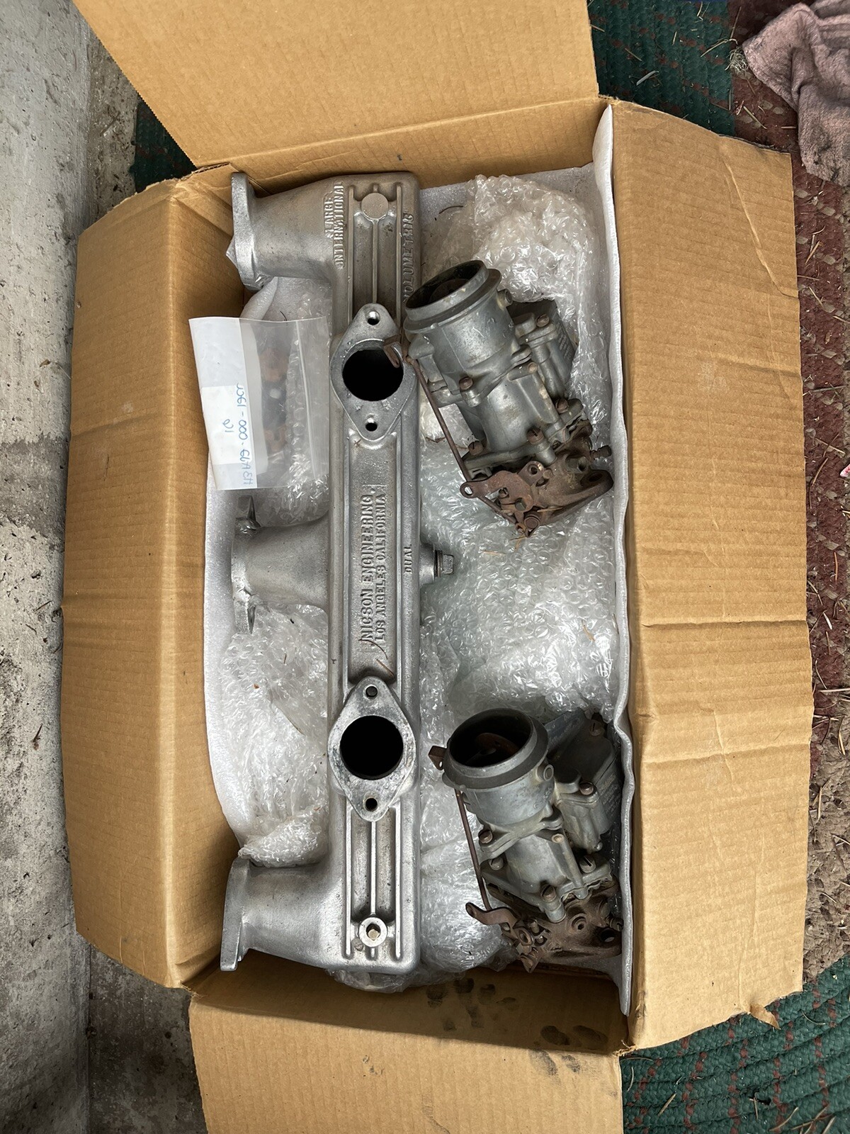 Nicson dual carb intake manifold