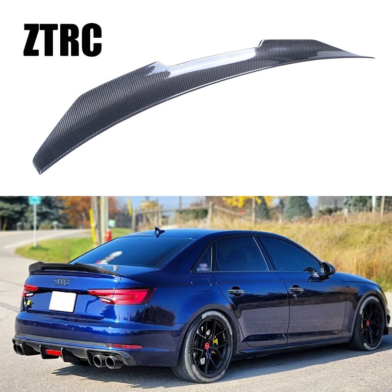 Carbon Fiber Trunk Wing Spoiler For AUDI A4 S4 B9 B9.5 sedan 2017-2024 Carbon Fiber Trunk Wing Spoiler For AUDI A4 S4 B9 B9.5 sedan 2017-2024