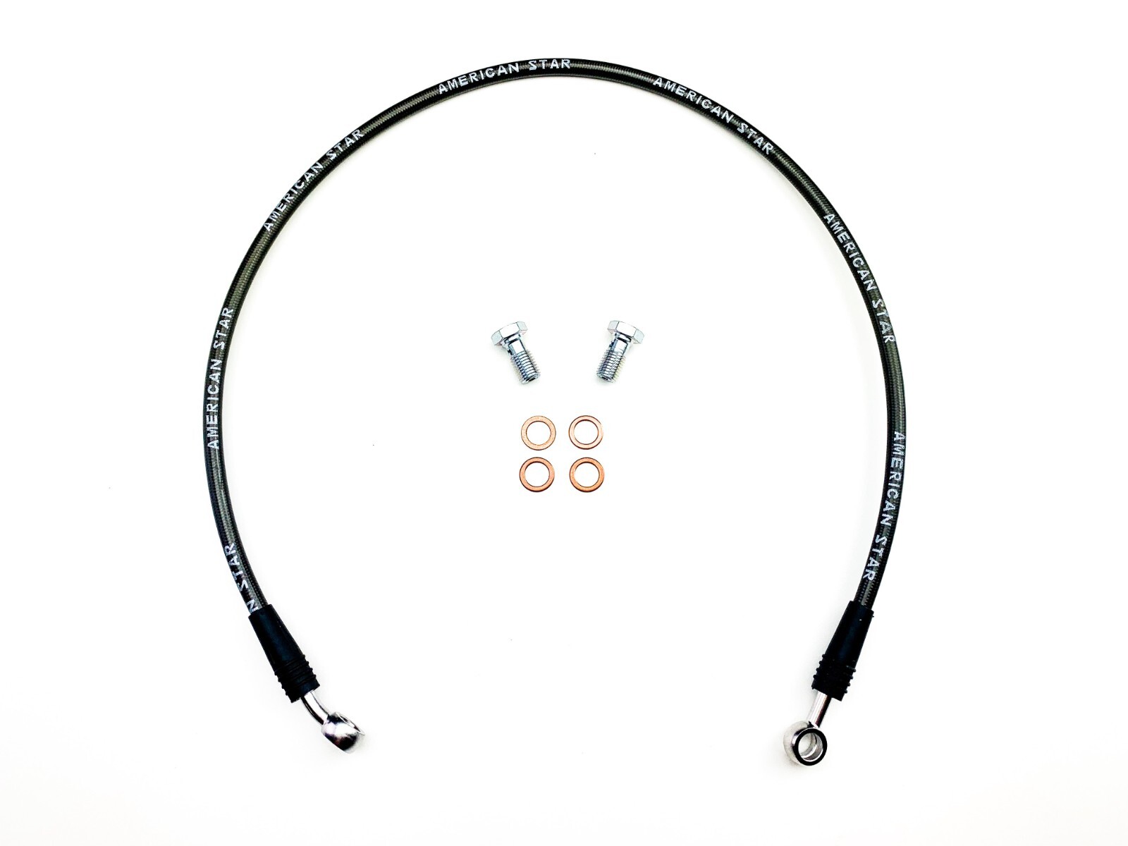 American Star Stainless Steel Rear Brake Lines: Honda TRX250X +6 In. 88-92*