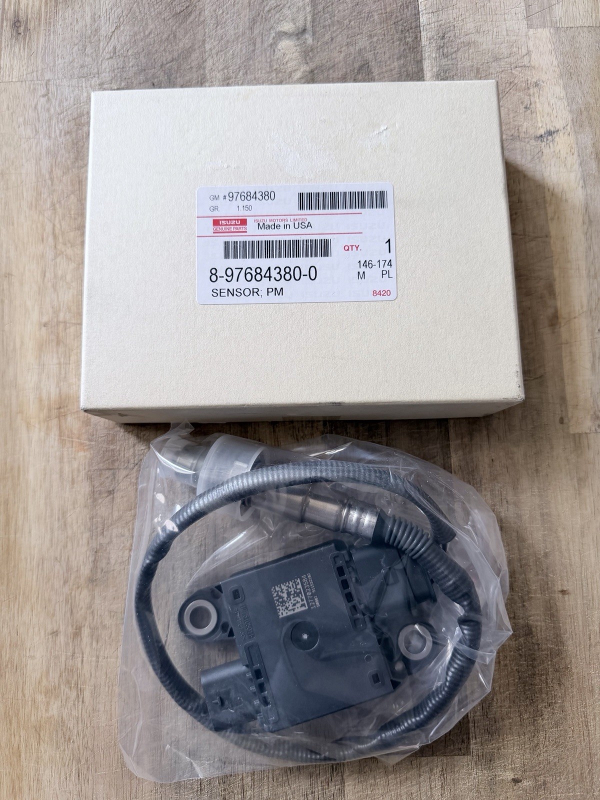 Genuine Isuzu PM Particulate Matter Sensor 8-97684-380-0 8976843800 OEM NEW