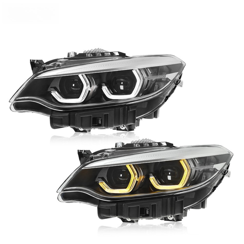 For 2014-21 BMW 2 Series headlights with F22 LED lens daytime running lights
