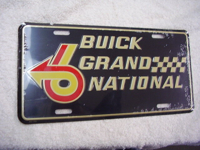 BUICK GRAND NATIONAL    LOGO  LICENSE PLATE  NEW