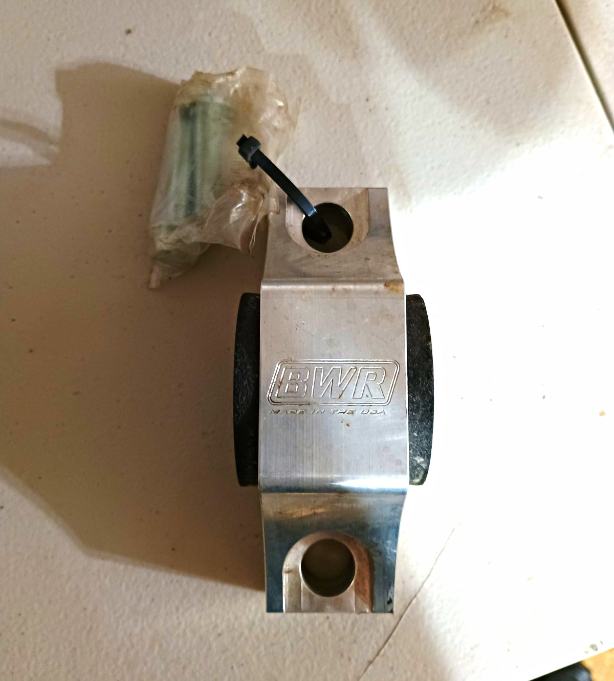 Blackworks Racing Honda Solid Torque Mount With Bolts Polished Finish