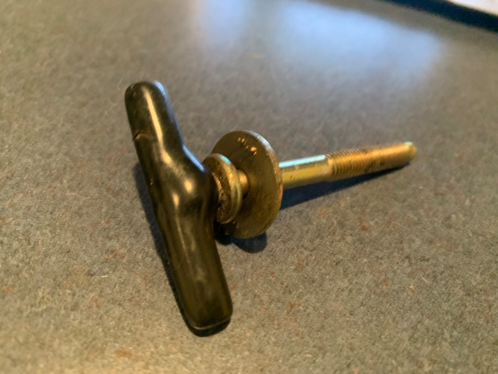 91-94 OEM Mercury Capri Spare Tire Tie Down Wing Nut Bolt Thumb Screw Holder