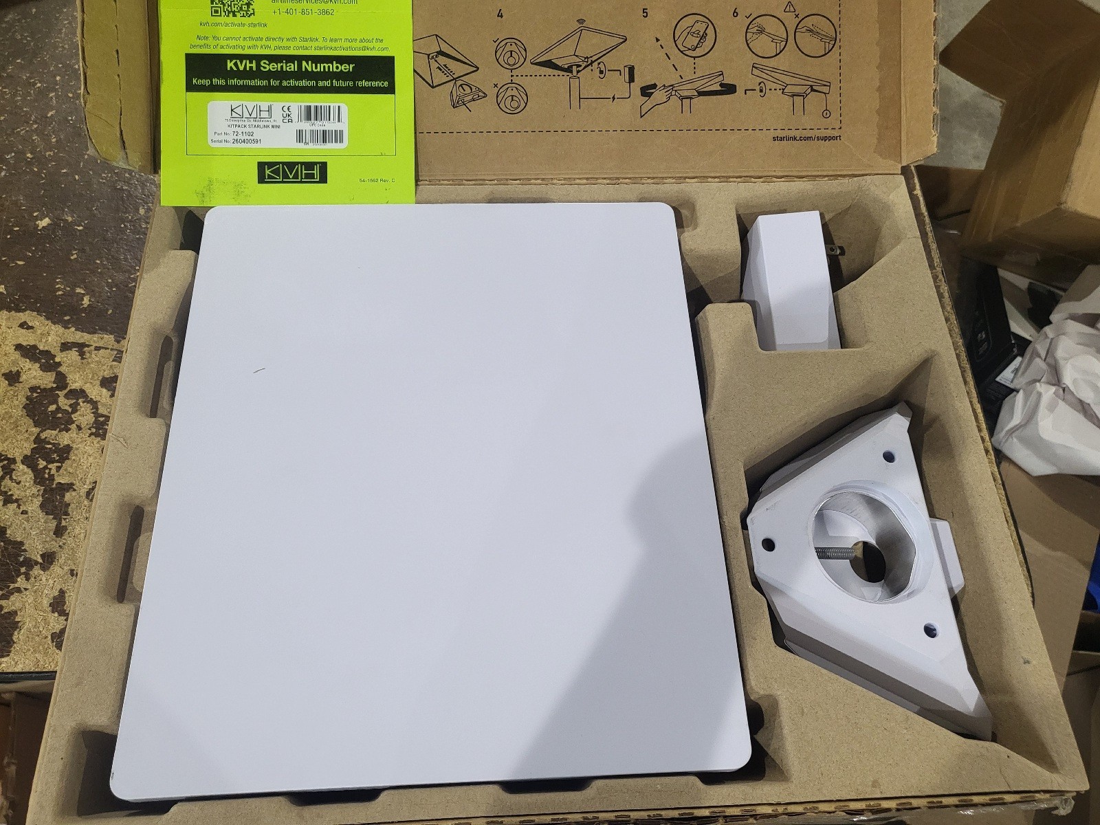 Open Box KVH Industries Starlink Mini Kit with Kickstand #72-1102 Unactivated