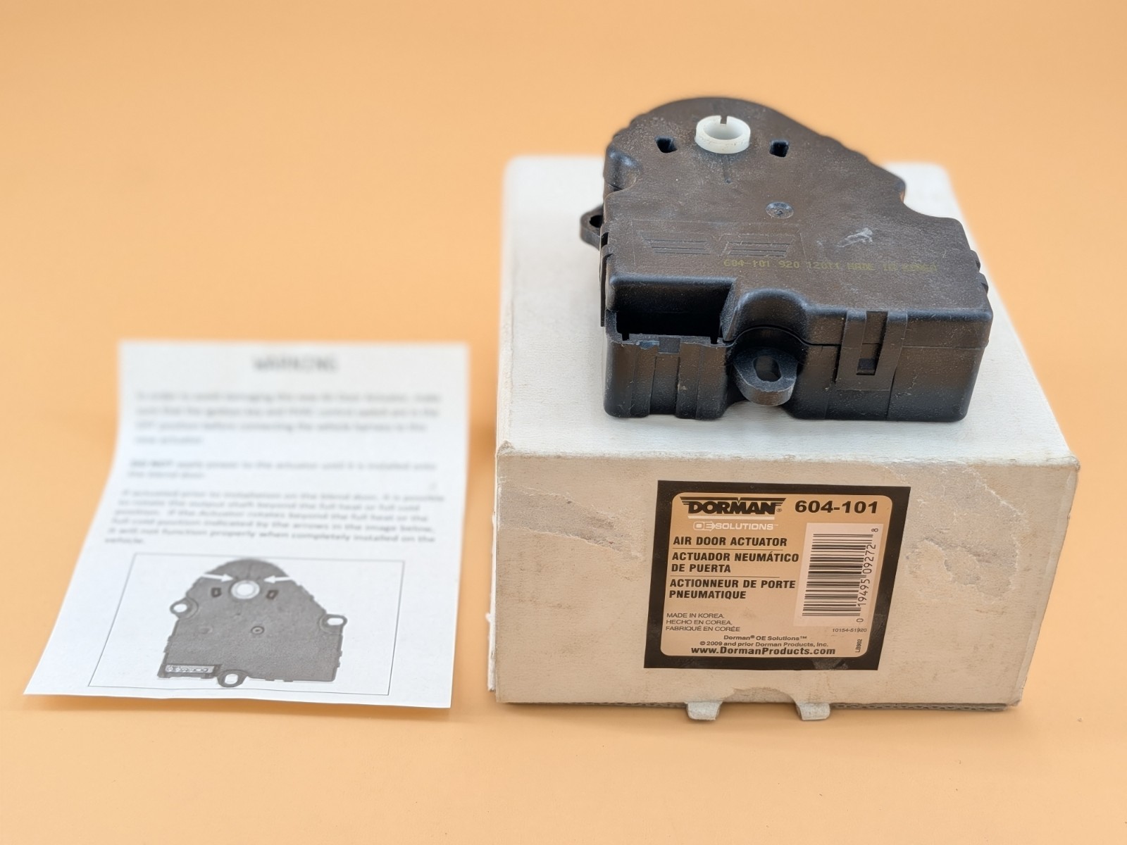 HVAC Blend Door Actuator-Heater Blend Door Actuator Dorman 604-101 - NEW NIB NOS HVAC Blend Door Actuator-Heater Blend Door Actuator Dorman 604-101 - NEW NIB NOS