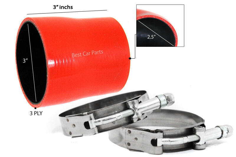 RED Silicone Reducer Coupler Hose 3\