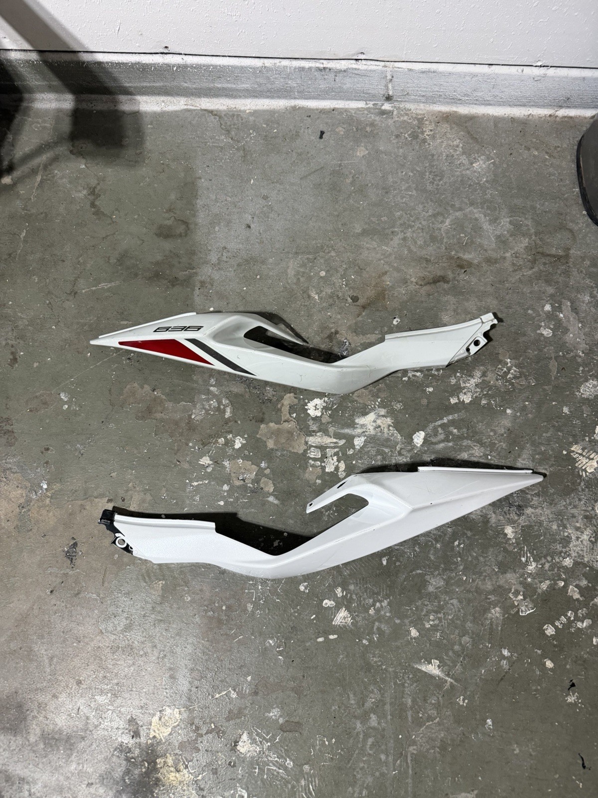 2024 Kawasaki ZX6R OEM fairings, good used condition, minor scuffs, tabs intact.