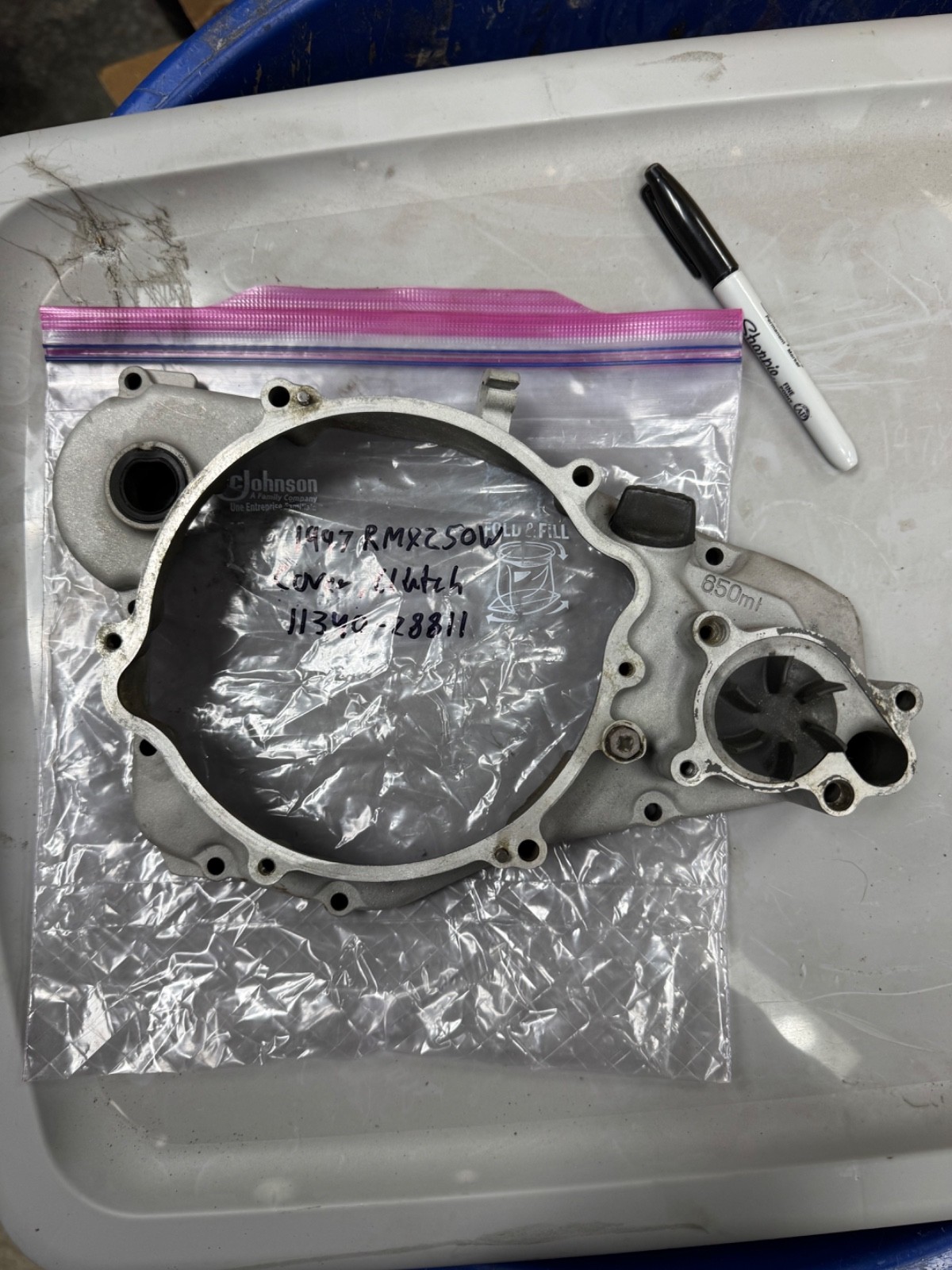 1997 Suzuki RMX250W Cover, Clutch
