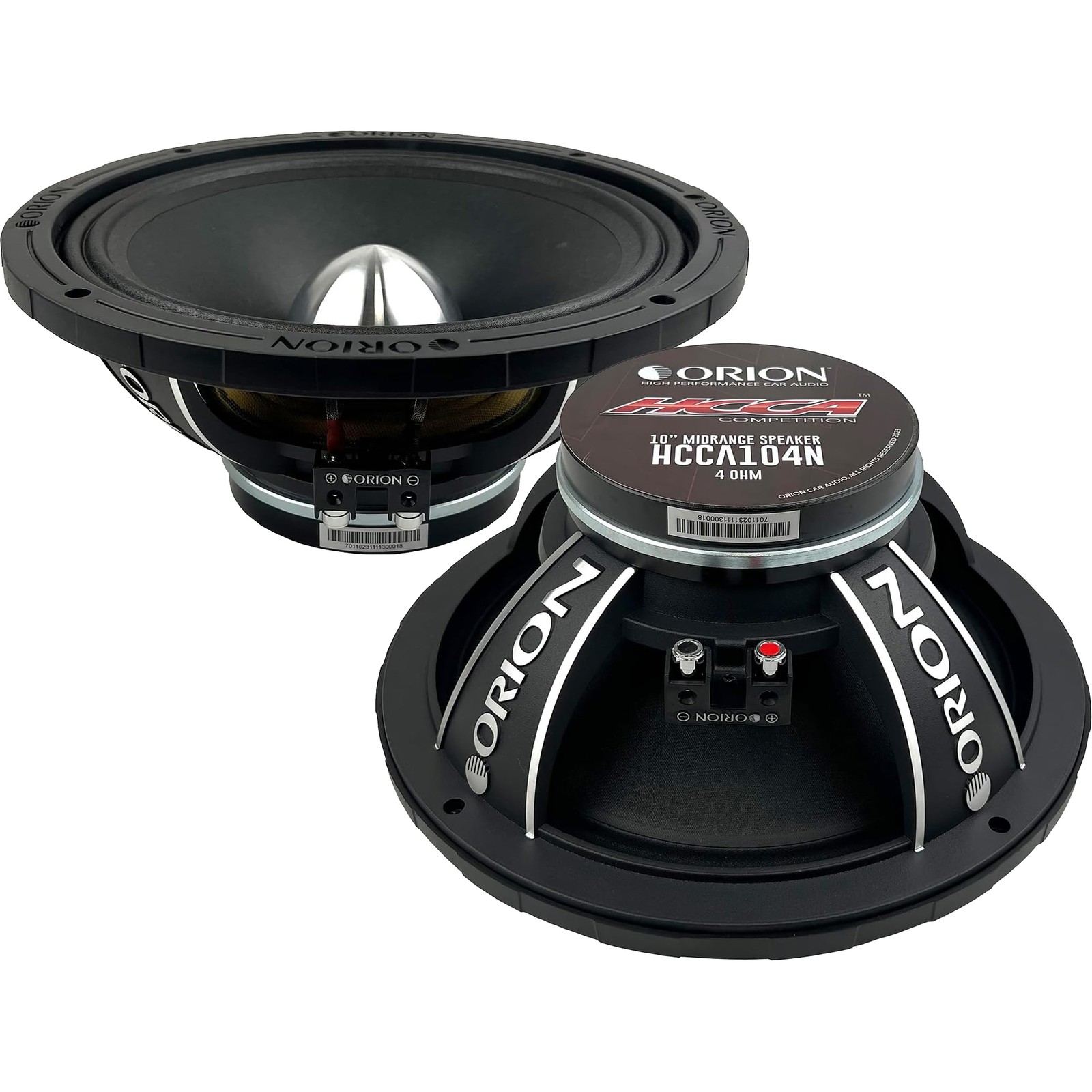 (2) ORION HCCA104N 10” HCCA COMPETITION NEODYMIUM MID BULLET SPEAKERS (1 PAIR)