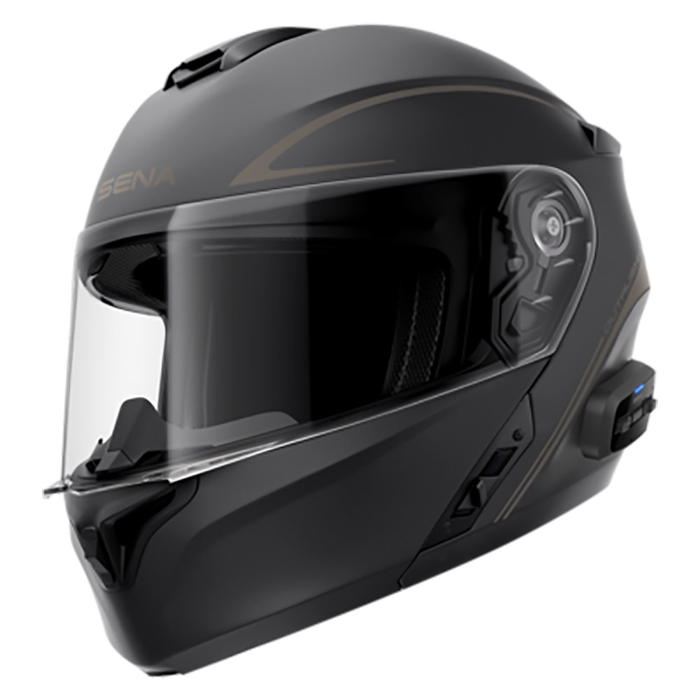 Sena Outrush R Modular Smart Bluetooth Helmet - Matte Black - CHOOSE SIZE
