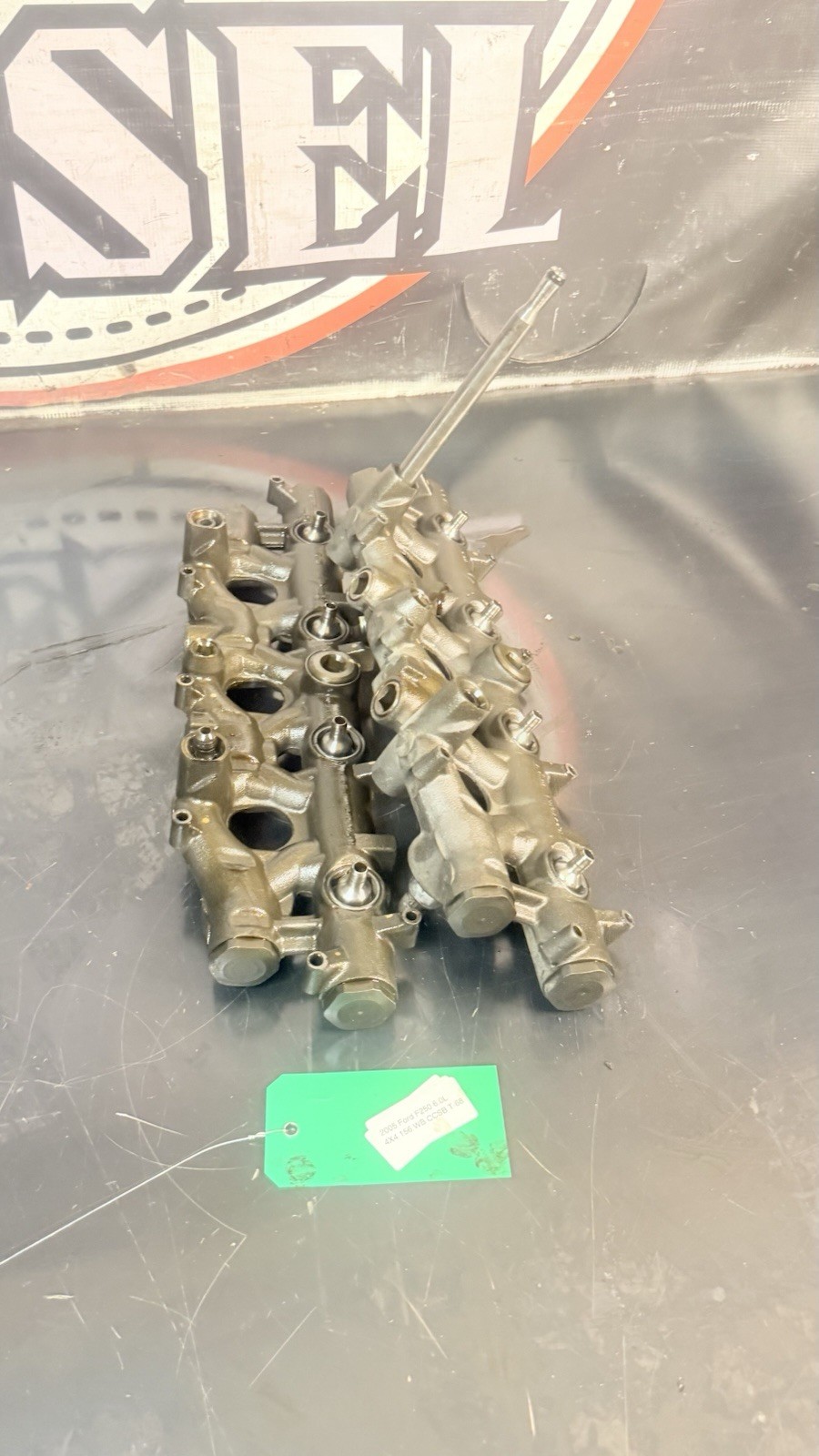 03-07 F250 6.0L Diesel Motor Engine Pair 2x Oil Rails Assembly OEM Factory