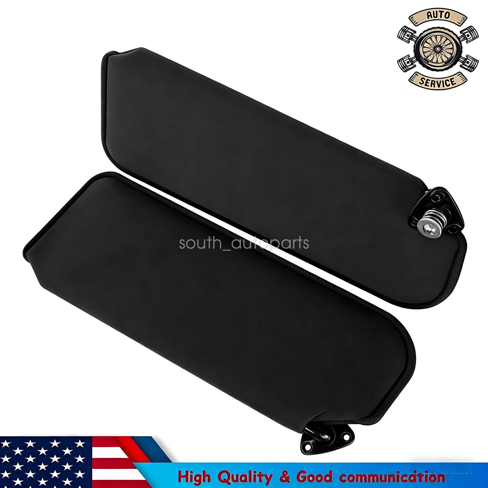 For 1993-2002 Camaro Firebird Sun Visor Pairs w/ Brackets BLACK w/o mirrors NEW