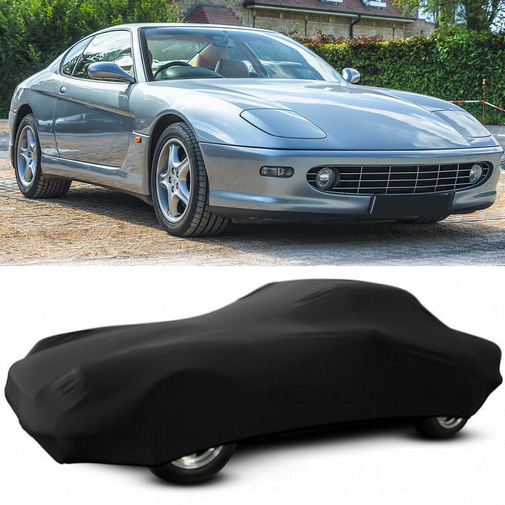 Car Cover Stain Stretch Dust-proof Custom Black For Ferrari 456M GT 2002-2004