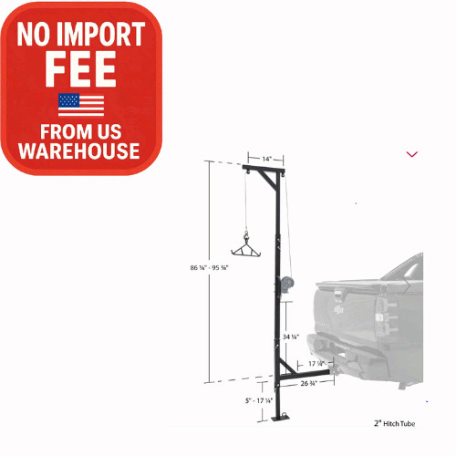 Kill Shot 500 lb. Capacity Deluxe Hitch-Mounted Deer Hoist with Swivel & Gambrel Kill Shot 500 lb. Capacity Deluxe Hitch-Mounted Deer Hoist with Swivel & Gambrel