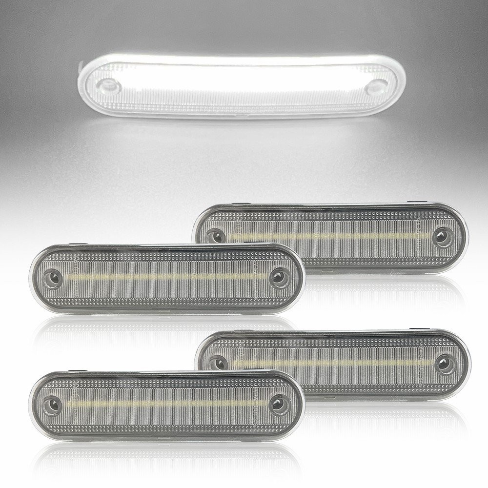 4PCS Clear Lens Front & Rear Side Marker Lights For 1990-2005 Mazda MX-5 Miata.