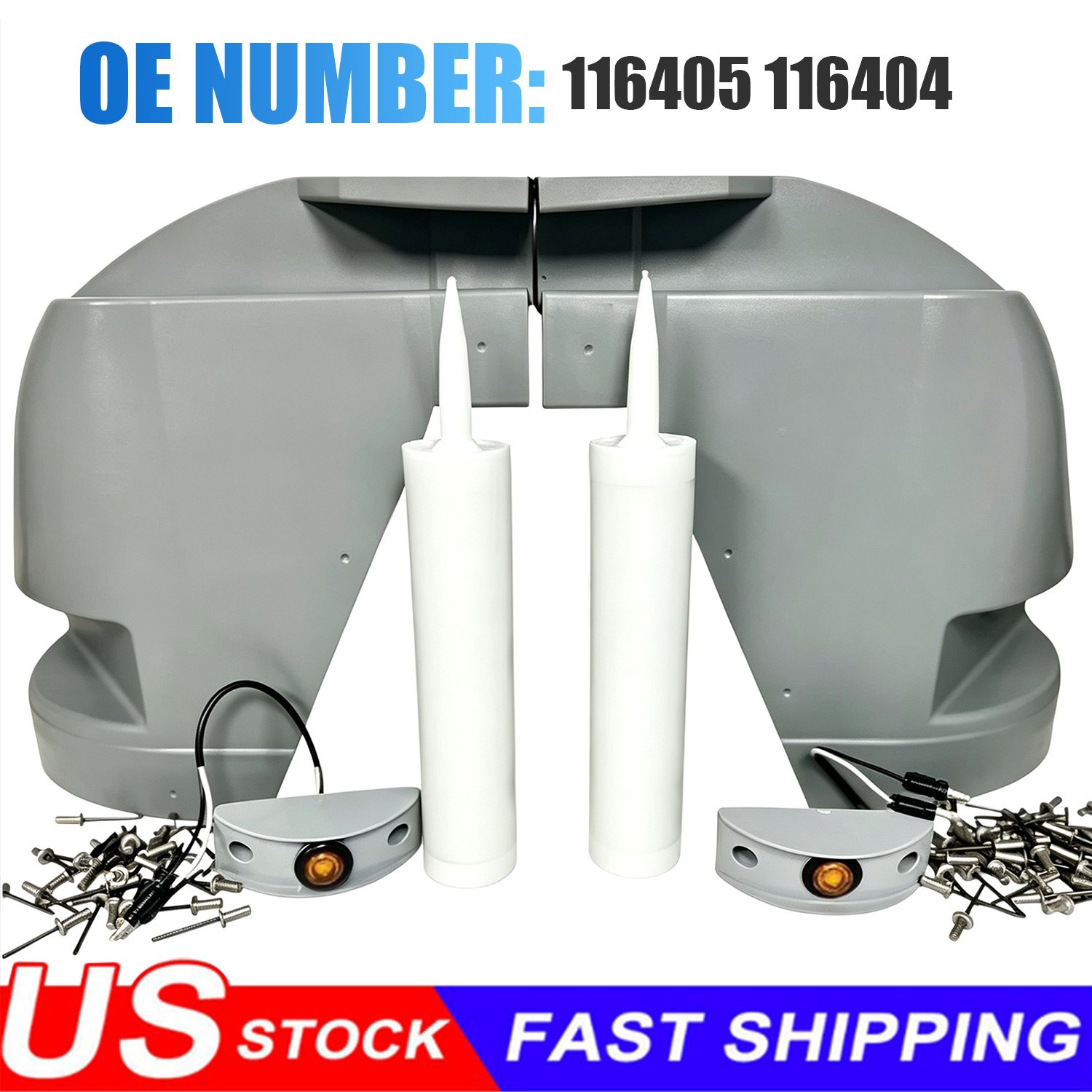 For Supreme Truck Body Style Curbside/Roadside Corner Caps Combo 116404/116405 For Supreme Truck Body Style Curbside/Roadside Corner Caps Combo 116404/116405