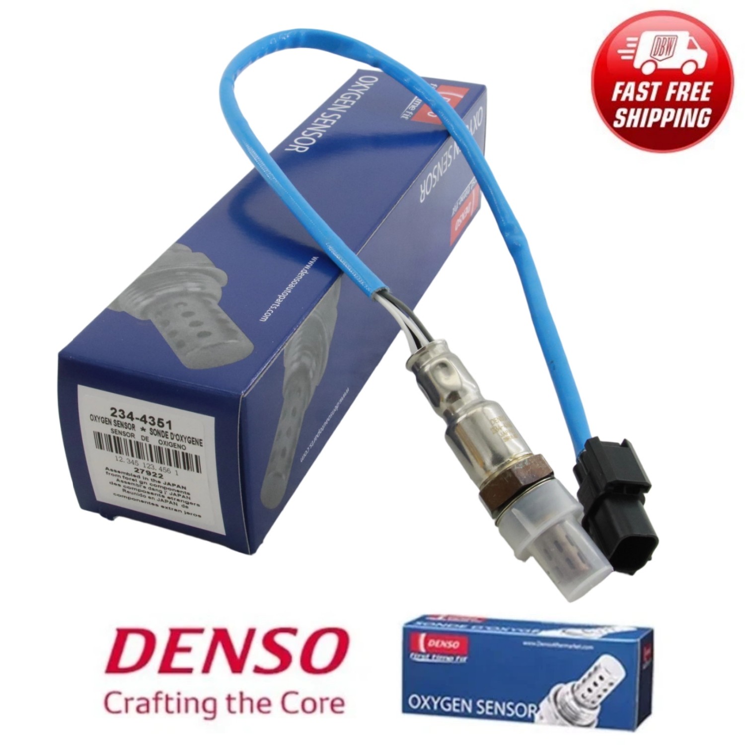 234-4351 Denso Downstream O2 Oxygen Sensor For 2016-2020 Honda Pilot 3.5L
