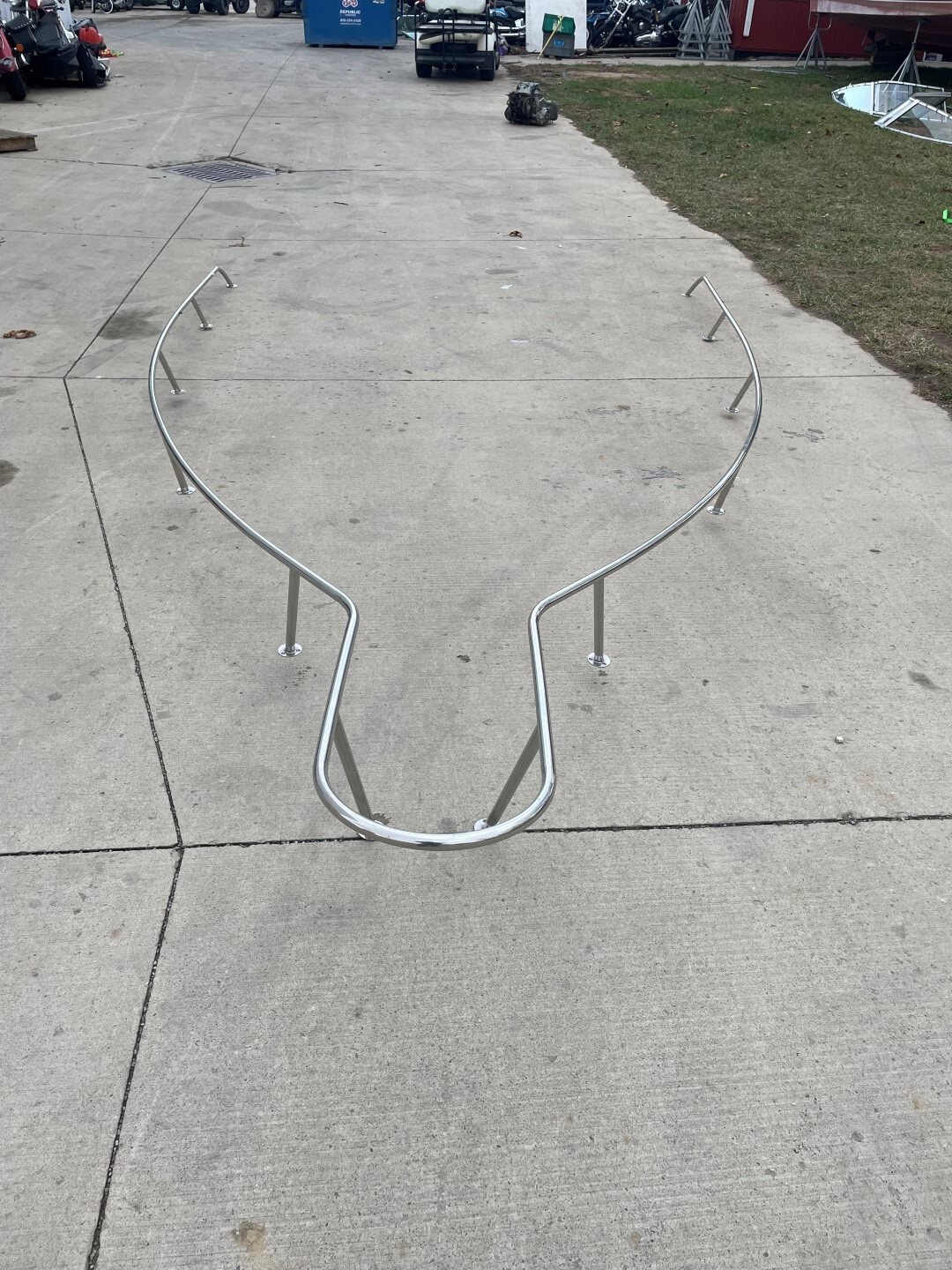95 wellcraft Excel 26 S Boat stainless steel bow rail railing
