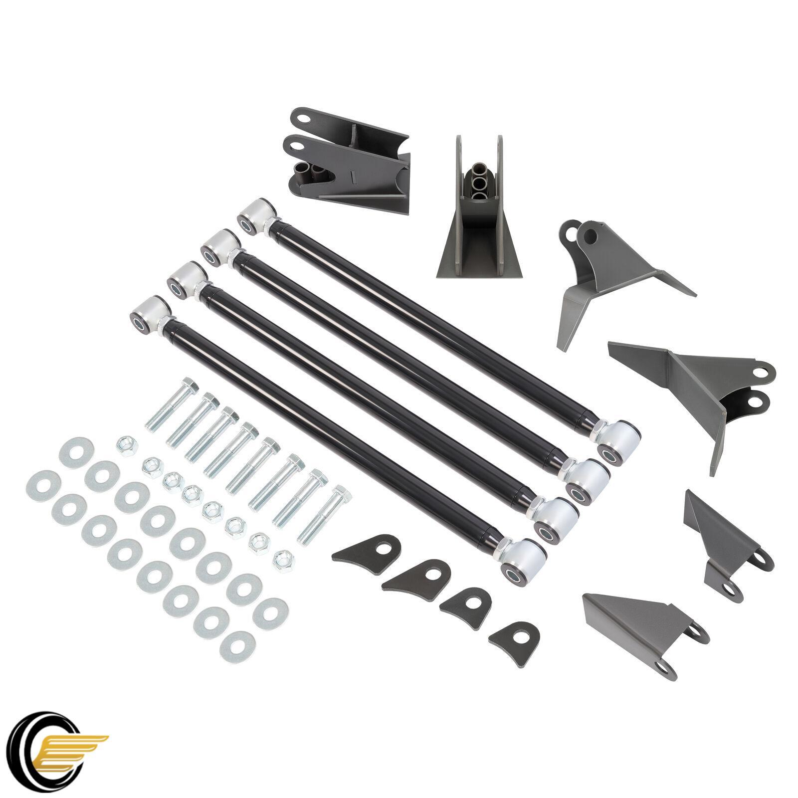 Triangulated 4-Link Bar Rear Suspension Kit Weld On with Brackets 3