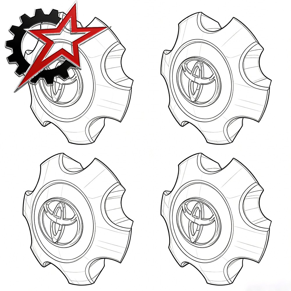 T69440 560-69440 Glossy Silver 4PCS